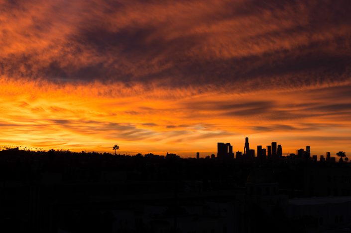 sunrise on Los Angeles