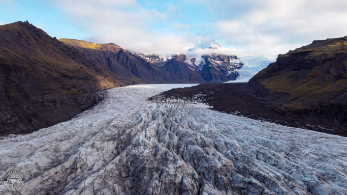 Svinafellsjökull avec un drone DJI