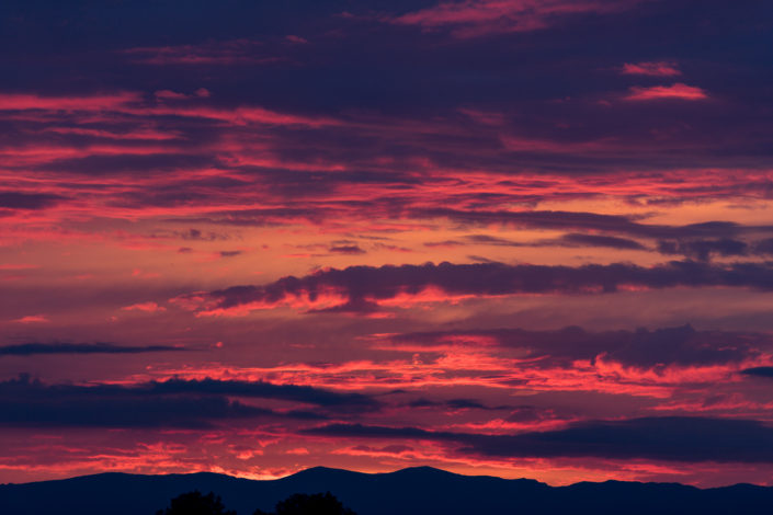 Sunset over Geneva, Switzerland