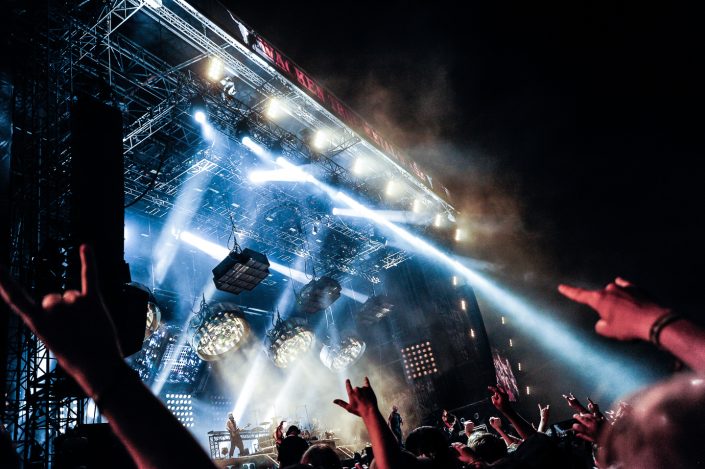 Rammstein plays at the Wacken Open Air 2013