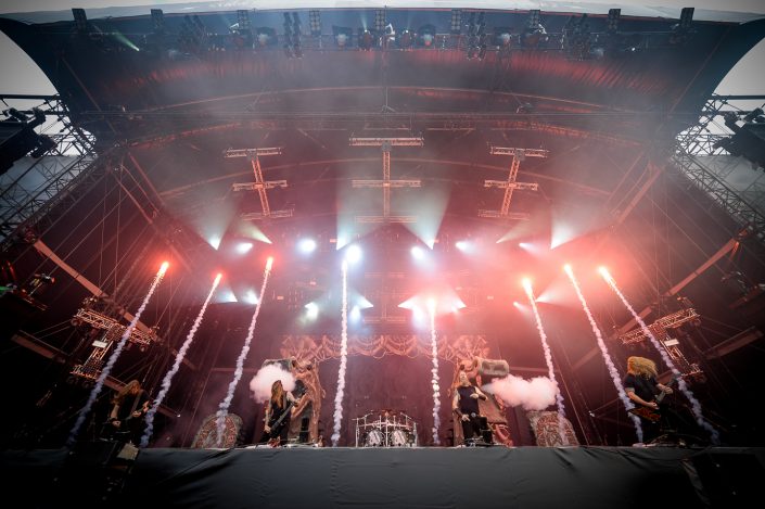 Amon Amarth plays at the Download Festival Paris - 2016