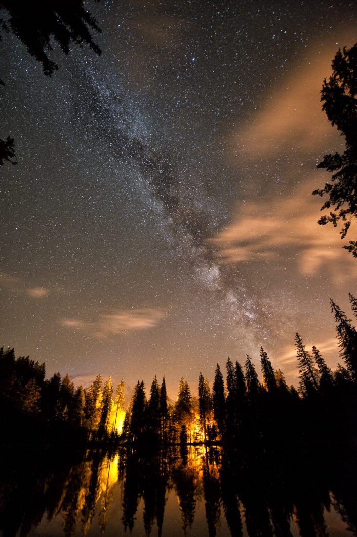 Astrophotography above the Mont Blanc, Chamonix, France