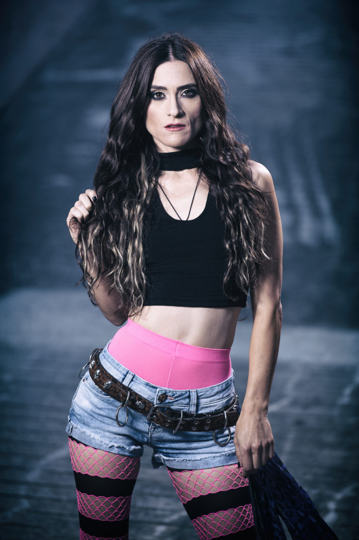 Shoot rock punk avec Adriana