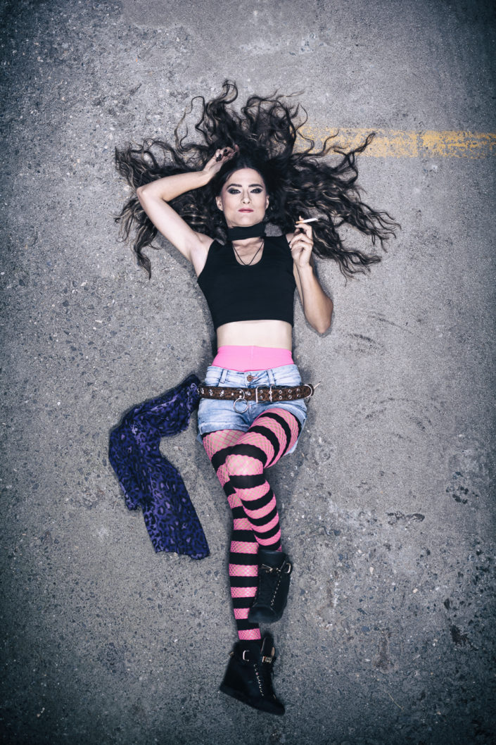 Shoot rock punk avec Adriana