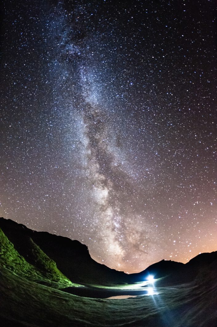 Astrophotography above the Mont Blanc, Chamonix, France