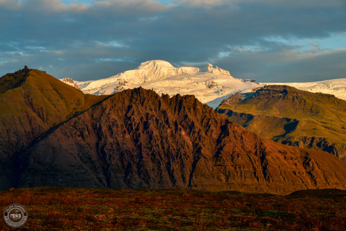 couché du soleil au Vatnajökull