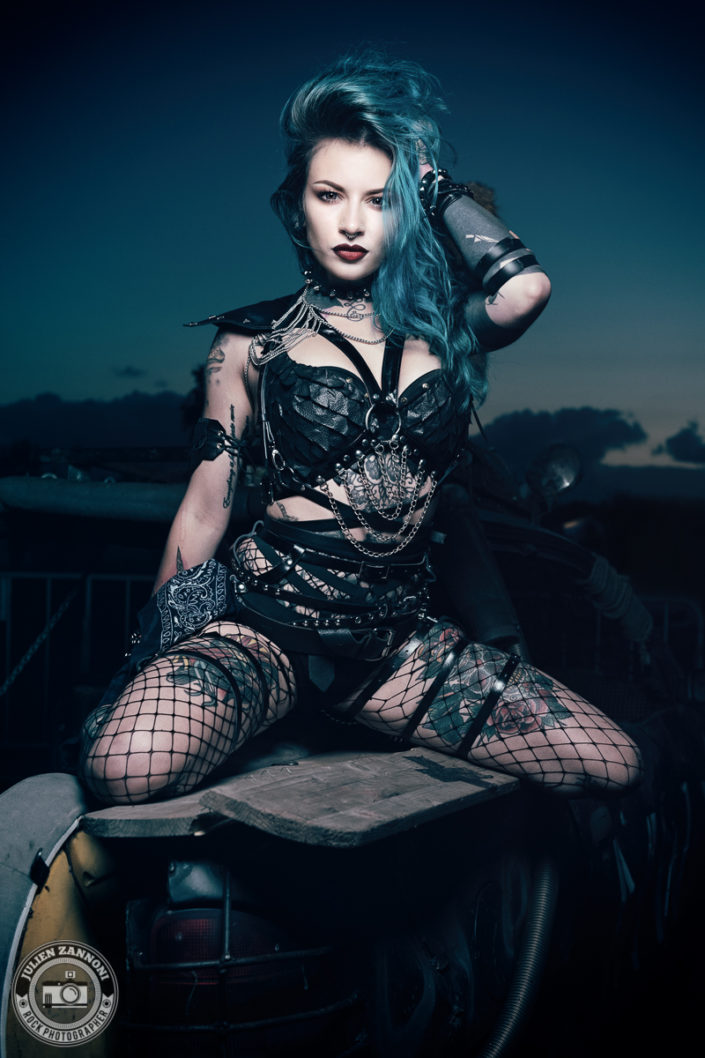Rock model Rebecca Crow by Julien ZANNONI
