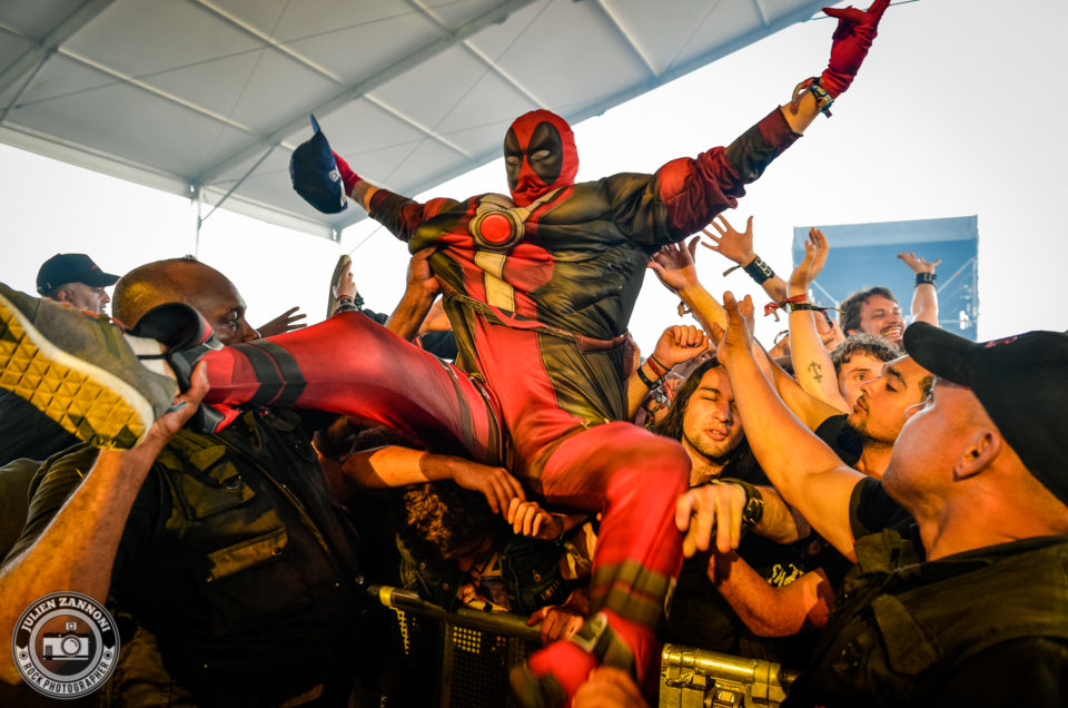 Ultra Vomit plays at the Download Festival Paris - 2018