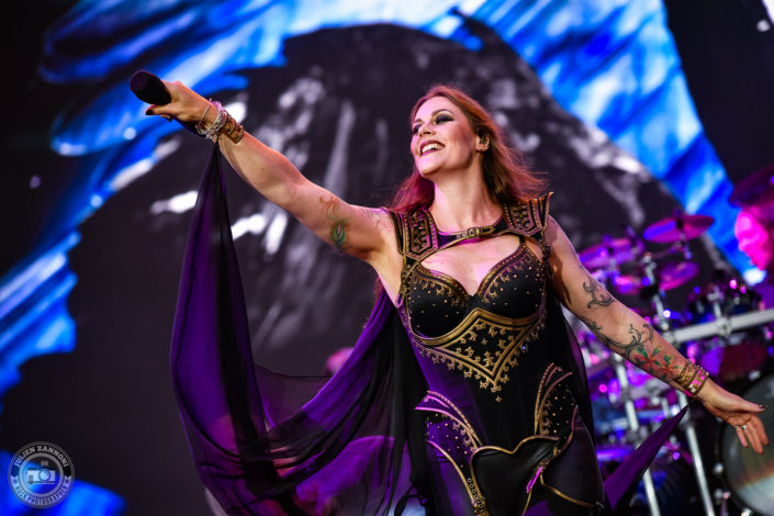 Nightwish is seen on stage during Wacken Open Air 2018 (Germany)