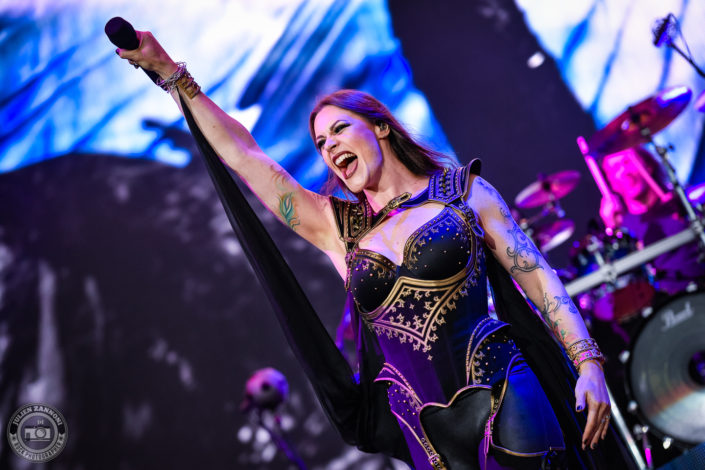 Nightwish is seen on stage during Wacken Open Air 2018 (Germany)