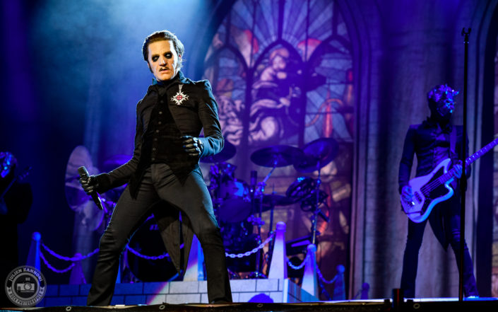 Ghost is seen on stage during Wacken Open Air 2018 (Germany)
