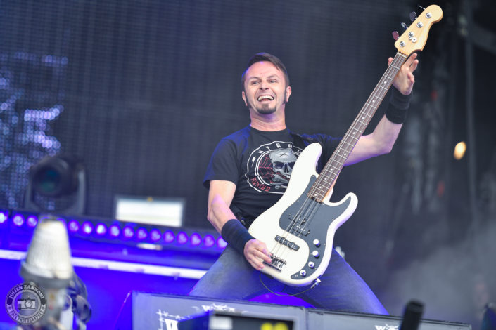 Gojira is seen on stage during Wacken Open Air 2018 (Germany)