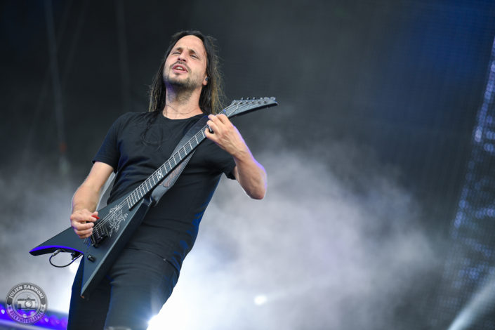 Gojira is seen on stage during Wacken Open Air 2018 (Germany)
