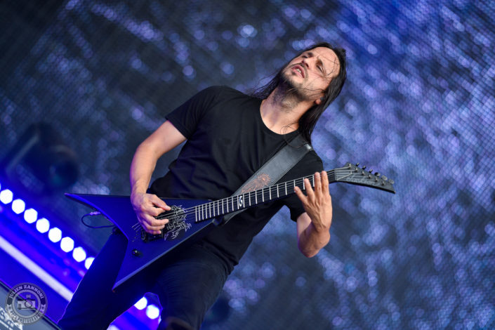 Gojira is seen on stage during Wacken Open Air 2018 (Germany)