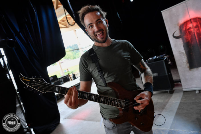 Voice of Ruin is seen in backstage during Rock Altitude Festival 2018 (Switzerland)