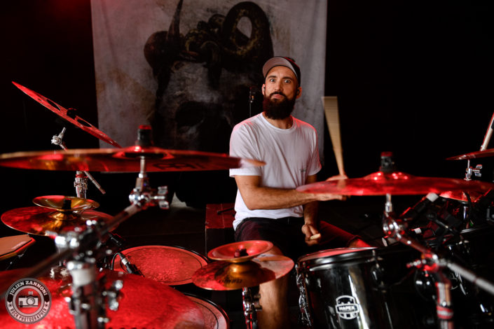 Voice of Ruin is seen in backstage during Rock Altitude Festival 2018 (Switzerland)