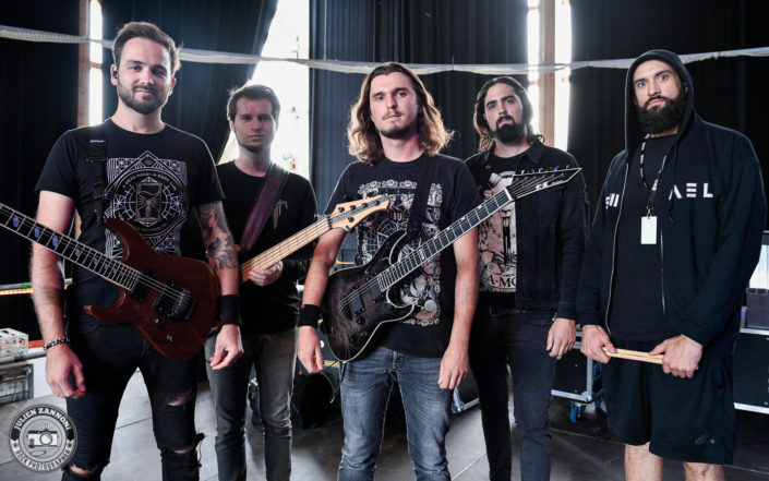 Voice of Ruin is seen in backstage during Rock Altitude Festival 2018 (Switzerland)