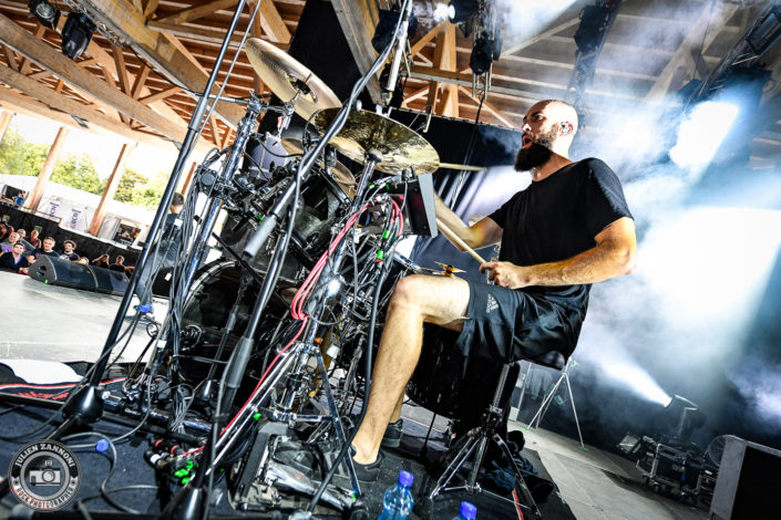 Voice of Ruin is seen on stage during Rock Altitude Festival 2018 (Switzerland)