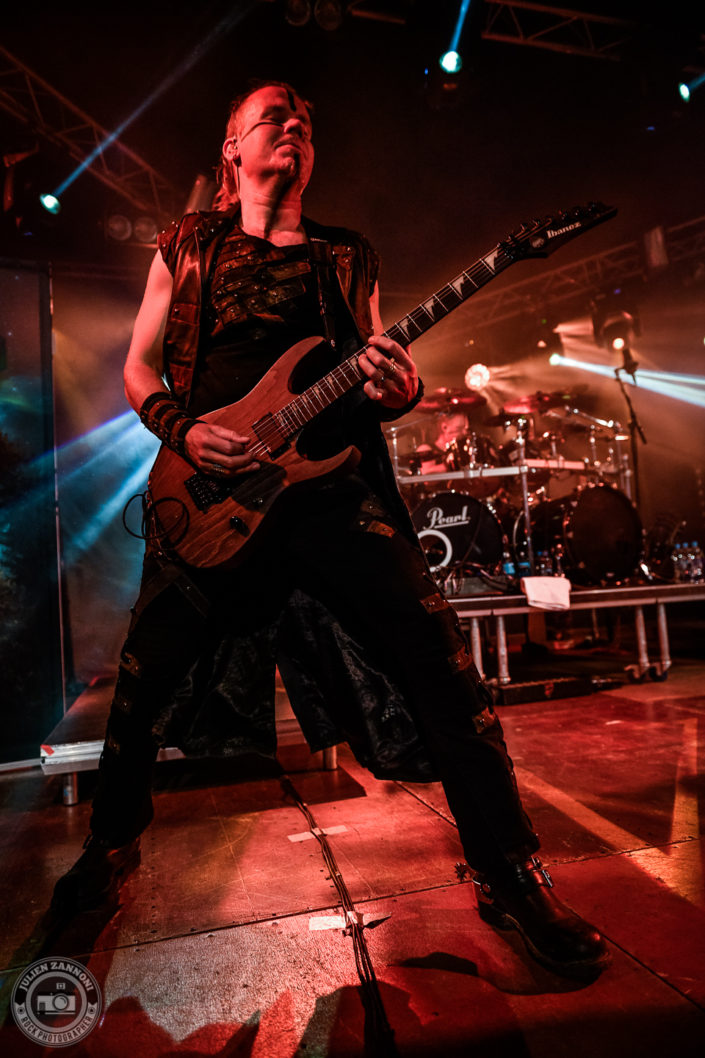 Ensiferum is seen on stage during Octopode Festival 2018 (Switzerland)