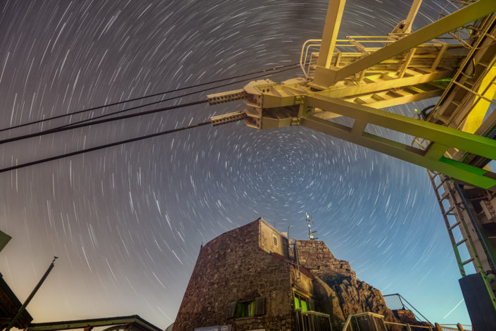 Milky Way over the Mont Blanc and Chamonix, with Saturn & Jupiter